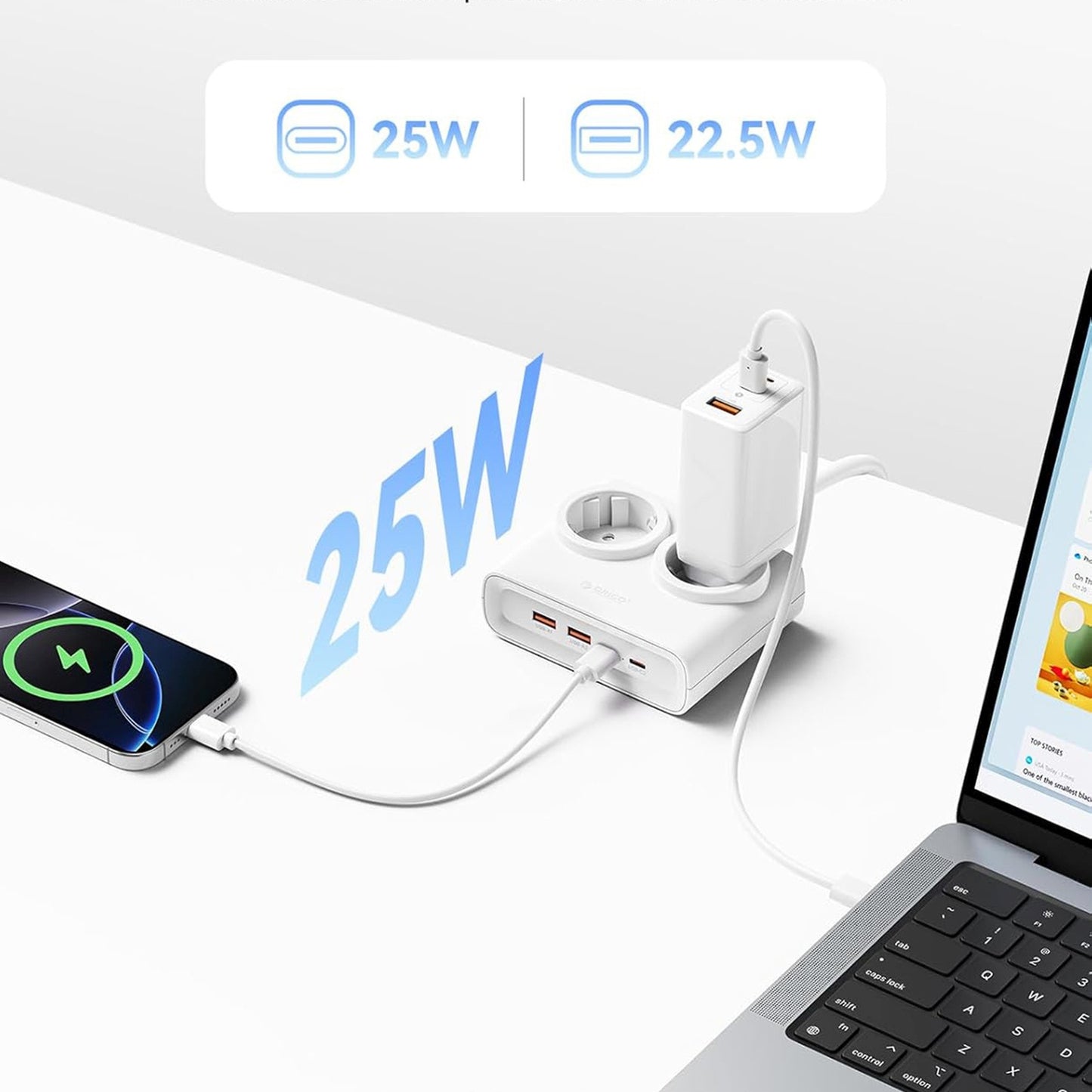 Power Supply Enclosures – Power strip 6in1 AC USB-A USB-C - Carlat