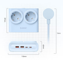 Power Supply Enclosures – Power strip 6in1 AC USB-A USB-C - Carlat