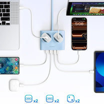 Power Supply Enclosures – Power strip 6in1 AC USB-A USB-C - Carlat