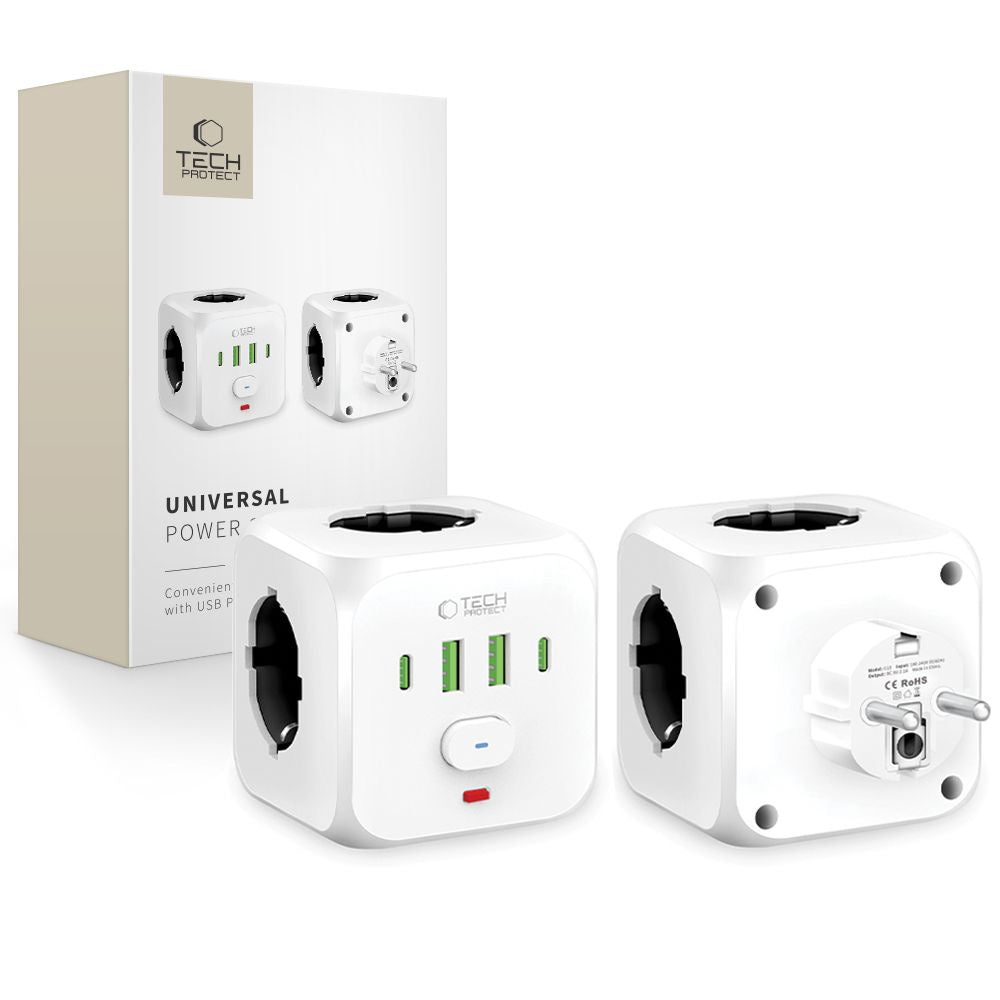 Power Supply Enclosures – Power strip, USB-A USB-C AC splitter, - Carlat