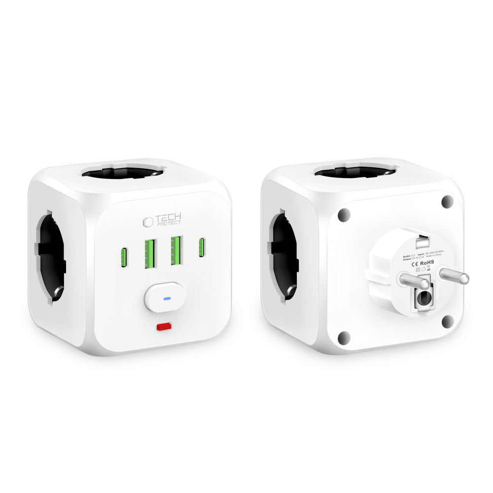 Power Supply Enclosures – Power strip, USB-A USB-C AC splitter, - Carlat
