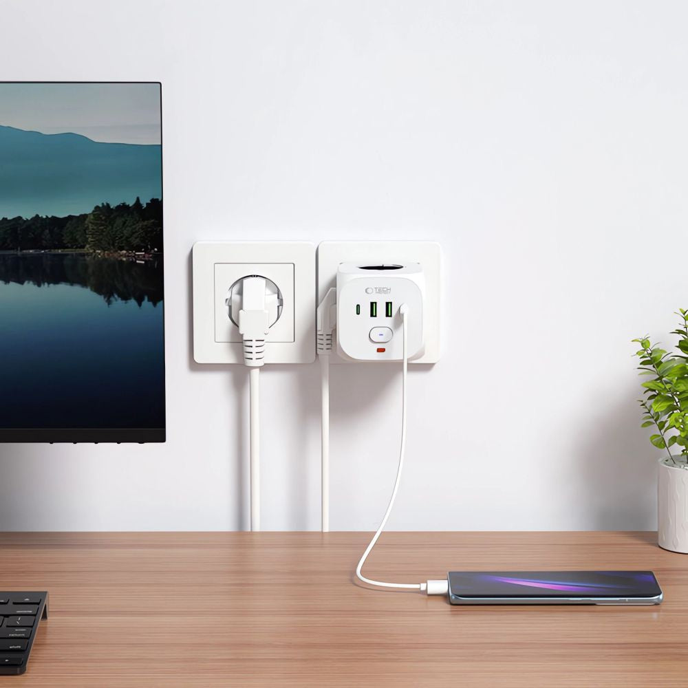 Power Supply Enclosures – Power strip, USB-A USB-C AC splitter, - Carlat
