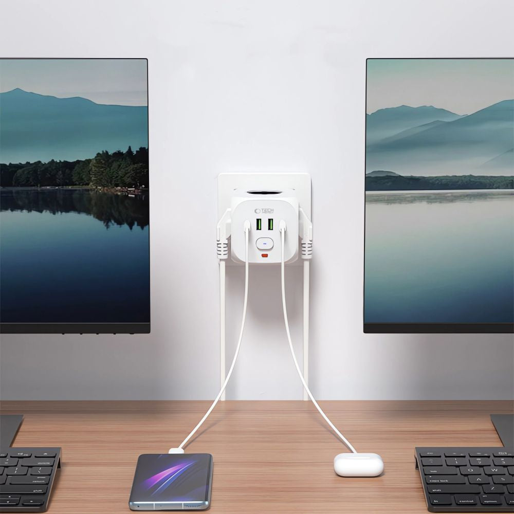 Power Supply Enclosures – Power strip, USB-A USB-C AC splitter, - Carlat