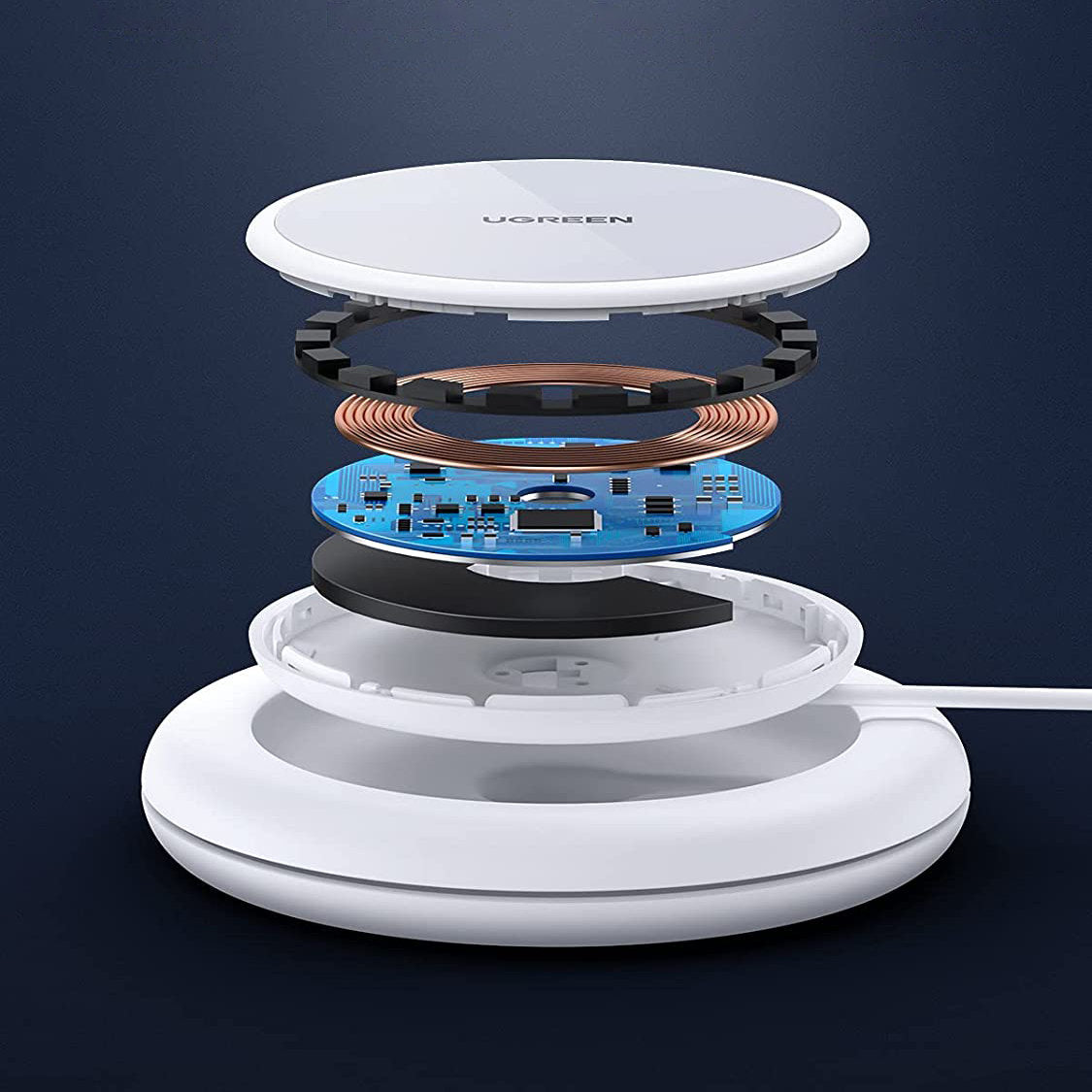 Power Supply Enclosures – Qi 15W wireless charger with silicone - Carlat