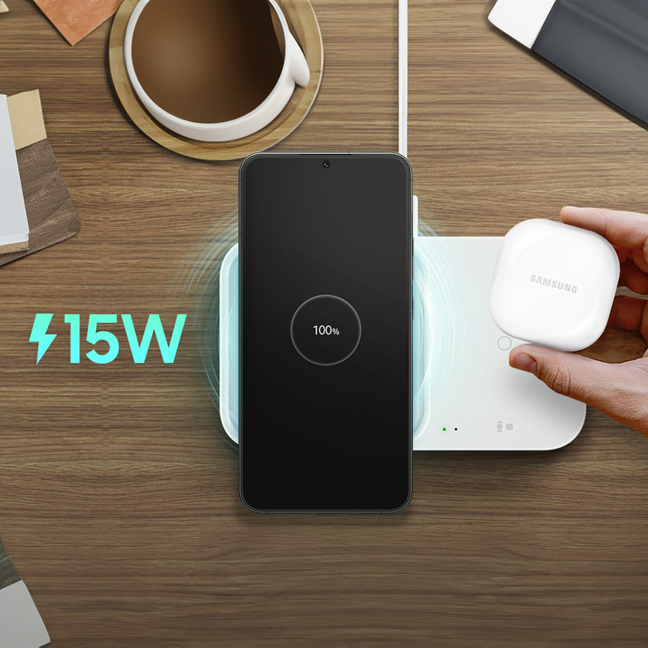 Power Supply Enclosures – Samsung Wireless Charger Duo 15W inductive - Carlat