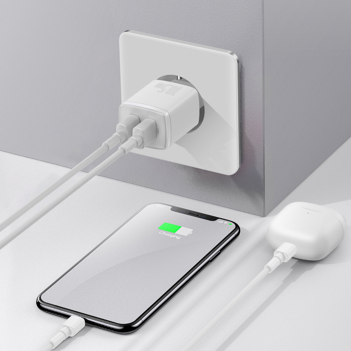 Power Supply Enclosures – Small Compact 2x USB 10.5W wall - Carlat