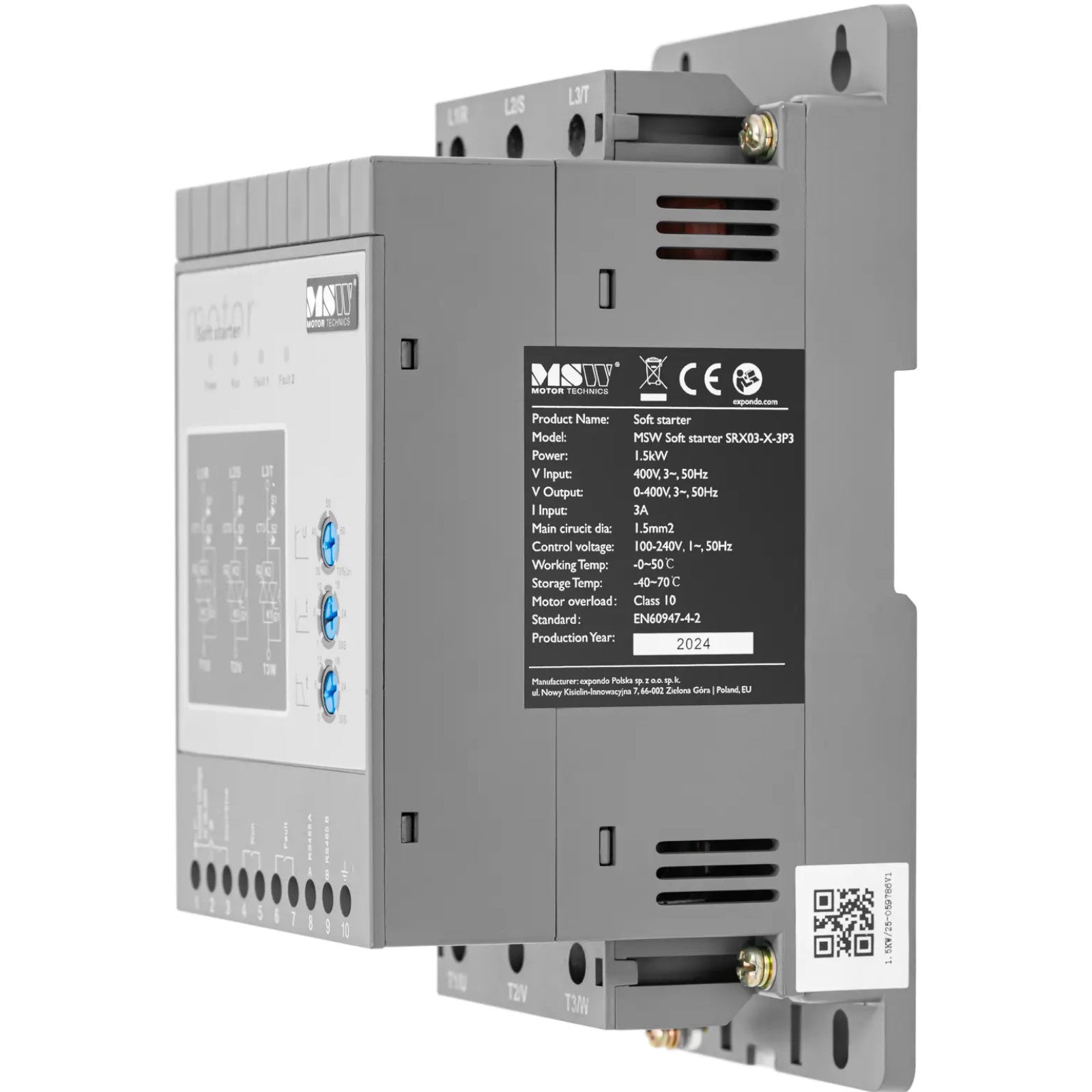 Power Supply Enclosures – Soft starter for soft starting of - Carlat
