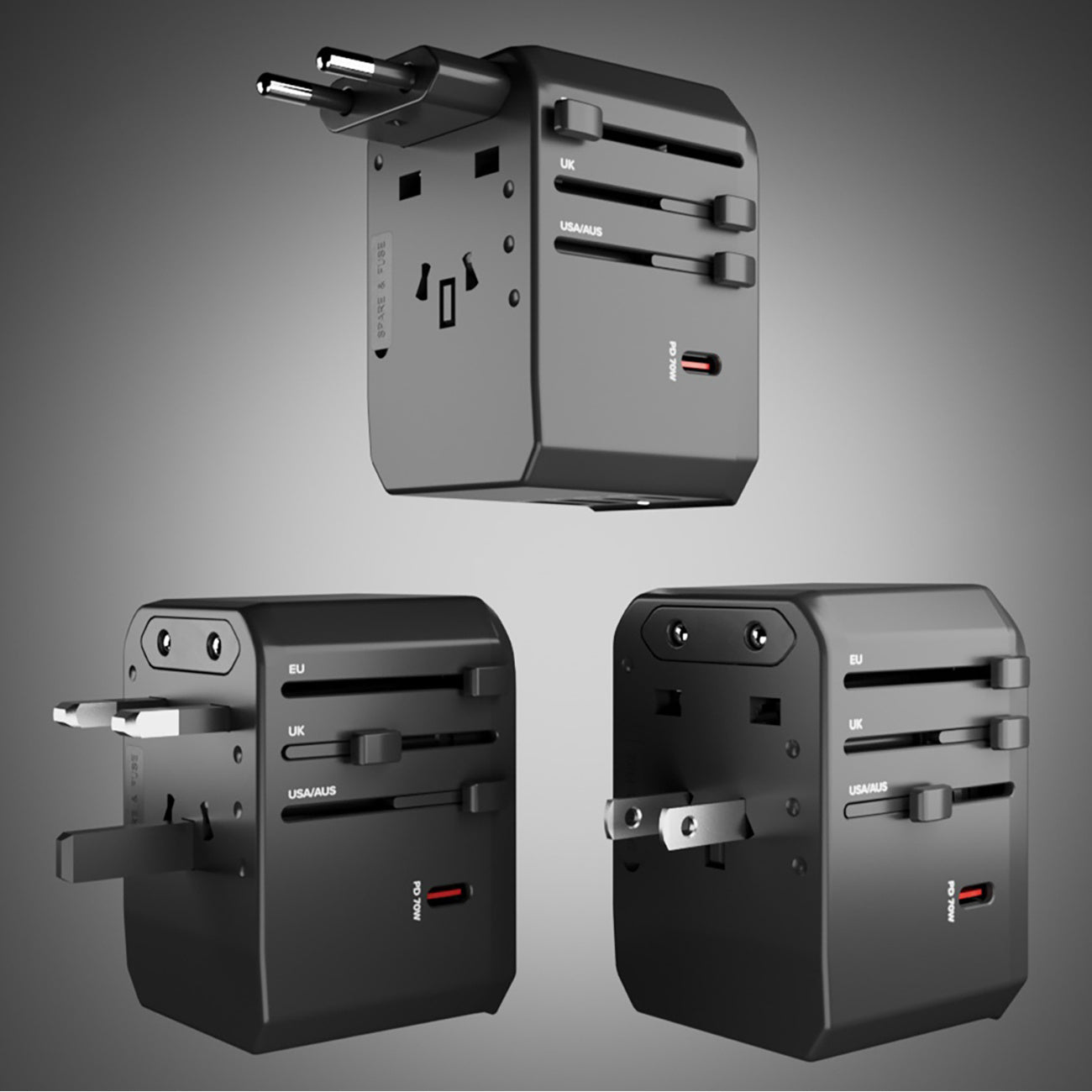 Power Supply Enclosures – Travel Adapter Socket Adapter EU UK - Carlat
