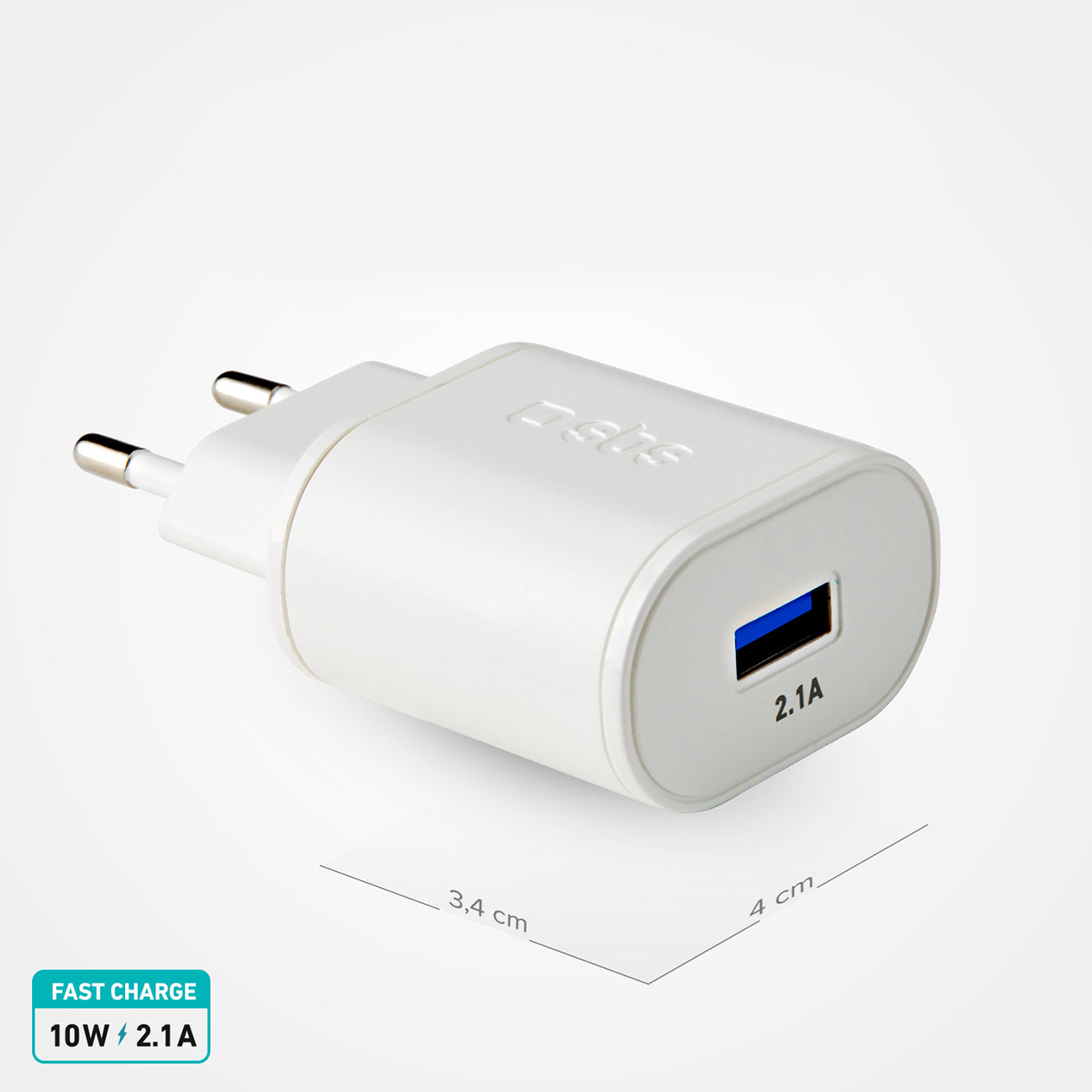 Power Supply Enclosures – USB-A 10W wall charger - white - Carlat