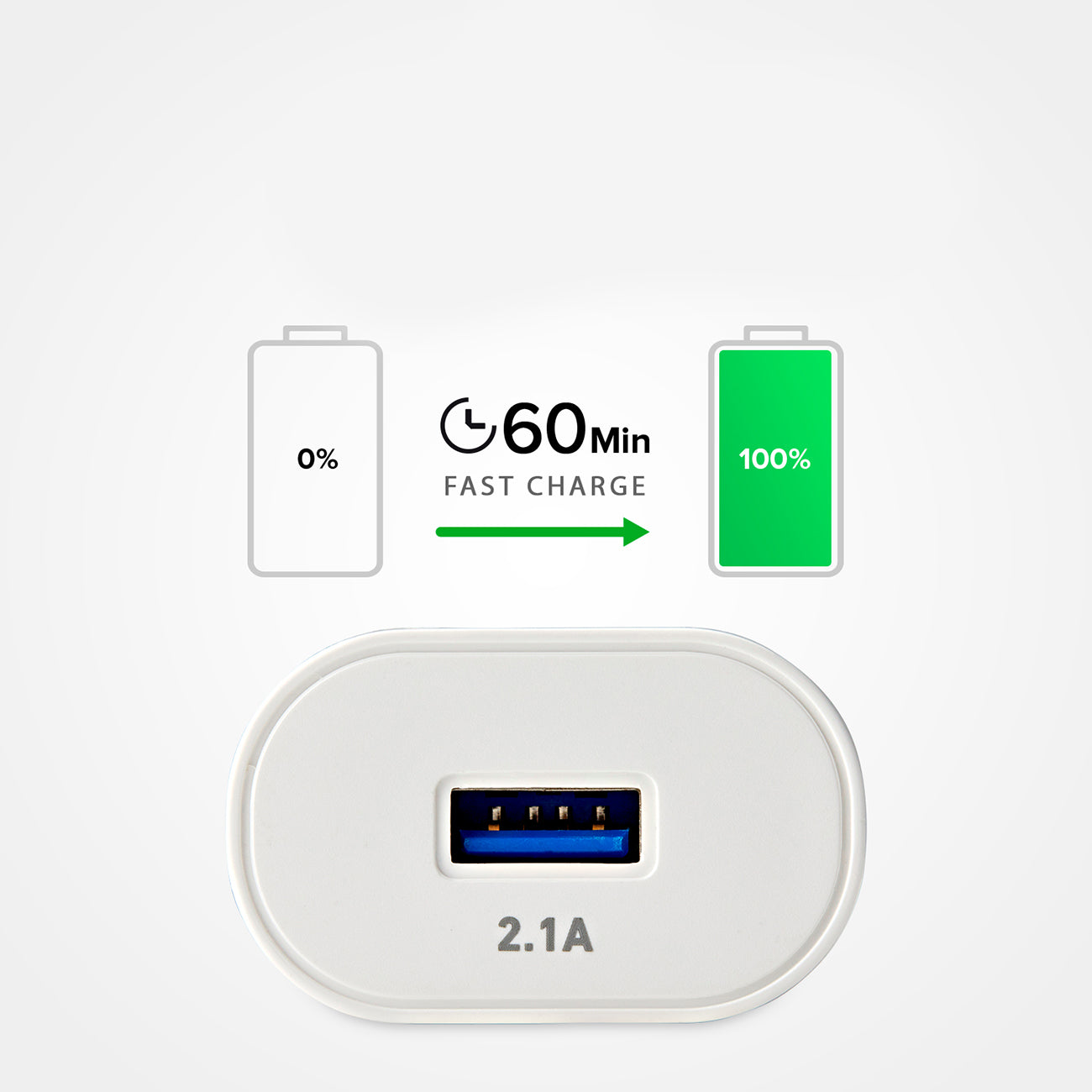 Power Supply Enclosures – USB-A 10W wall charger - white - Carlat