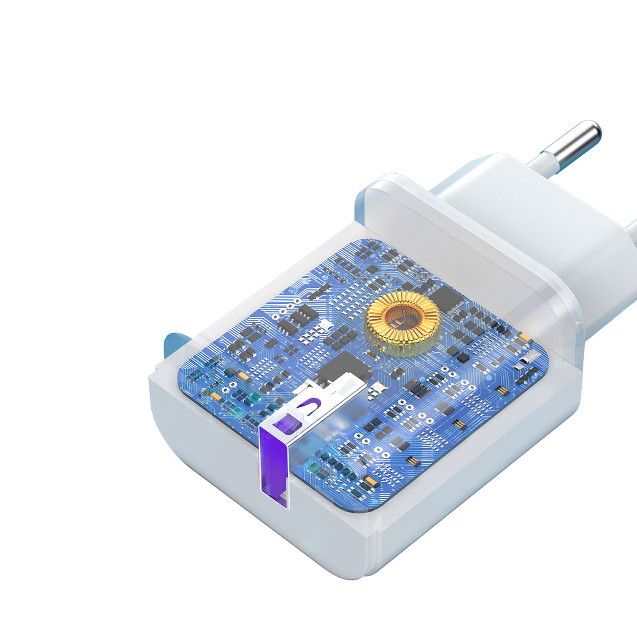 Power Supply Enclosures – USB-A 18W phone charger - white - Carlat