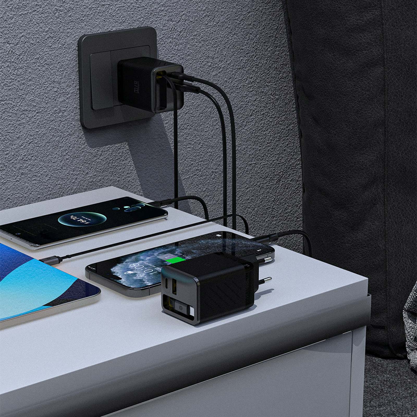 Power Supply Enclosures – USB-A USB-C GaN 67W wall charger - Carlat