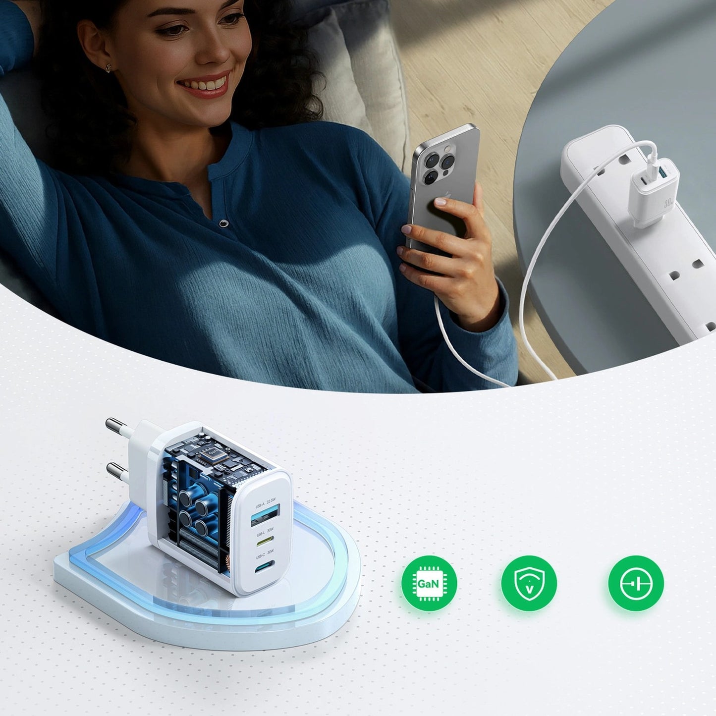 Power Supply Enclosures – USB-A USB-C USB-L JR-TG6 GaN 30W - Carlat
