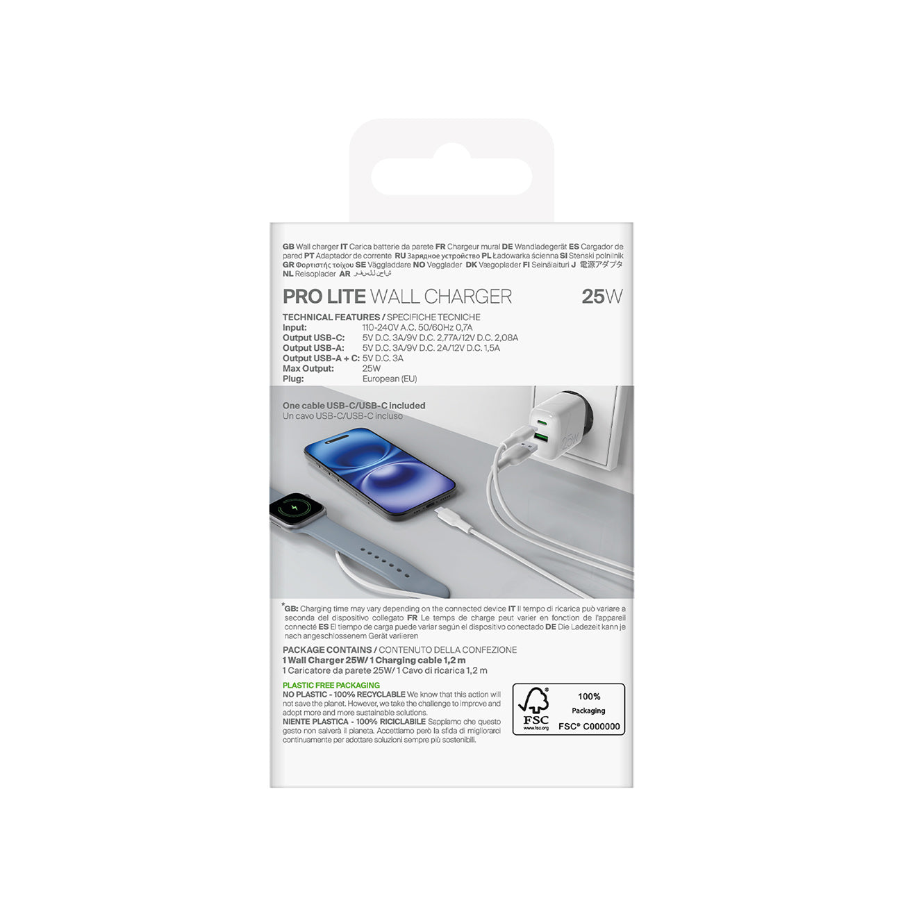 Power Supply Enclosures – USB-A USB-C wall charger with USB-C - Carlat