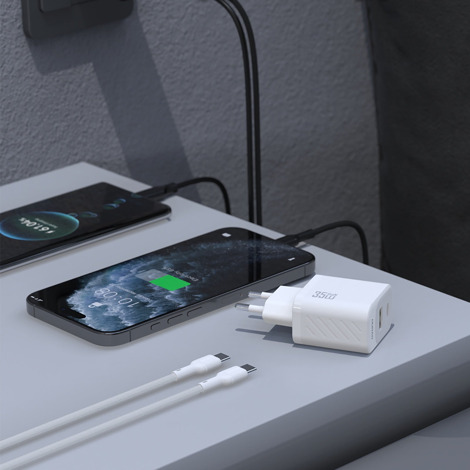 Power Supply Enclosures – USB-A USB-C wall charger with USB-C - Carlat