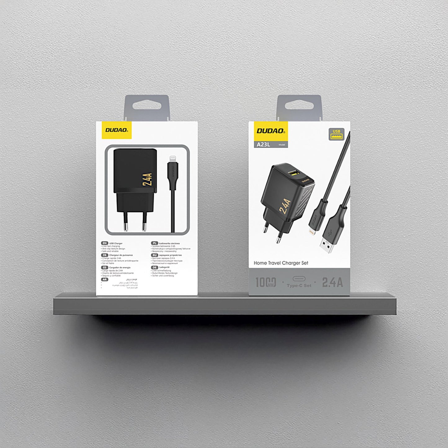 Power Supply Enclosures – USB-A wall charger with USB-A cable - Carlat