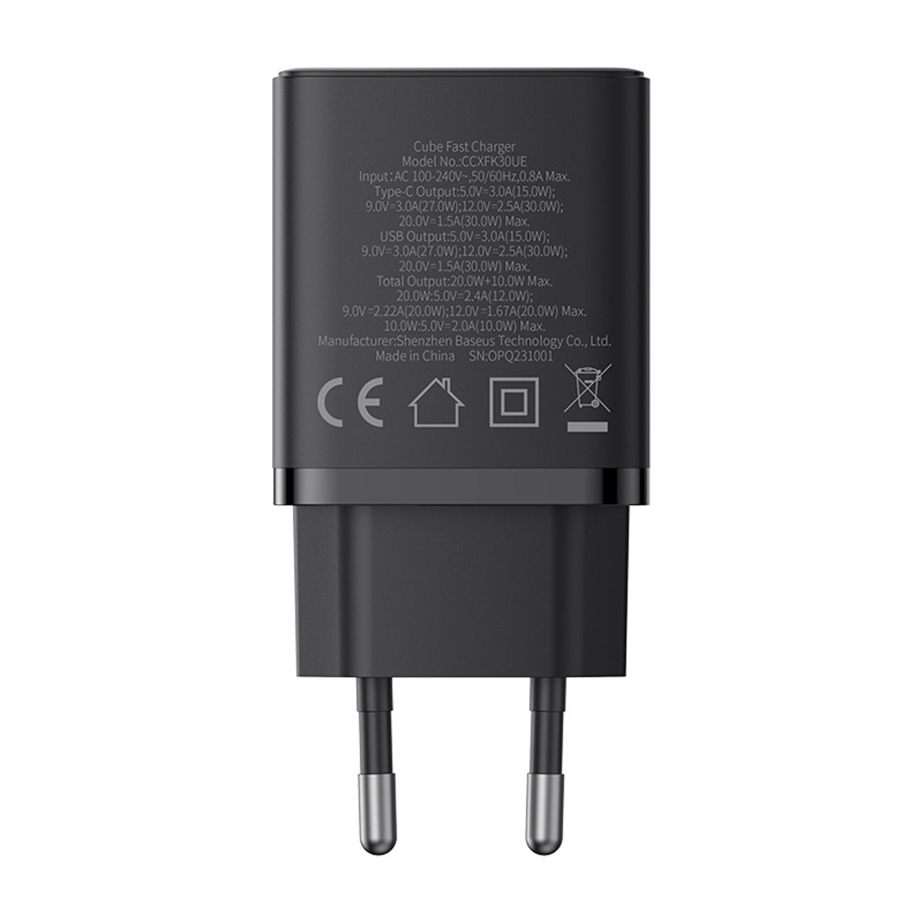 Power Supply Enclosures – USB-C USB-A Cube Pro 30W wall - Carlat