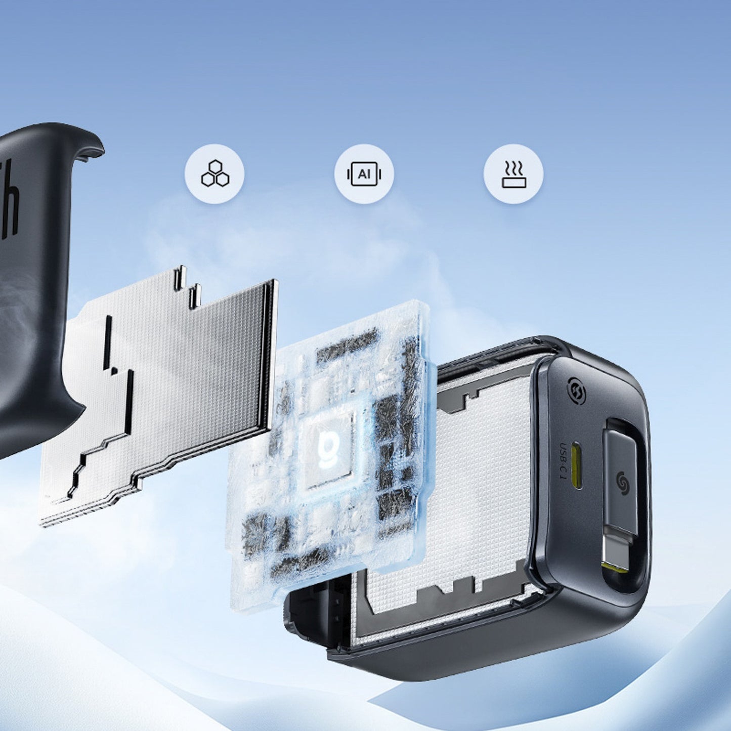 Power Supply Enclosures – USB-C wall charger with retractable USB-C - Carlat