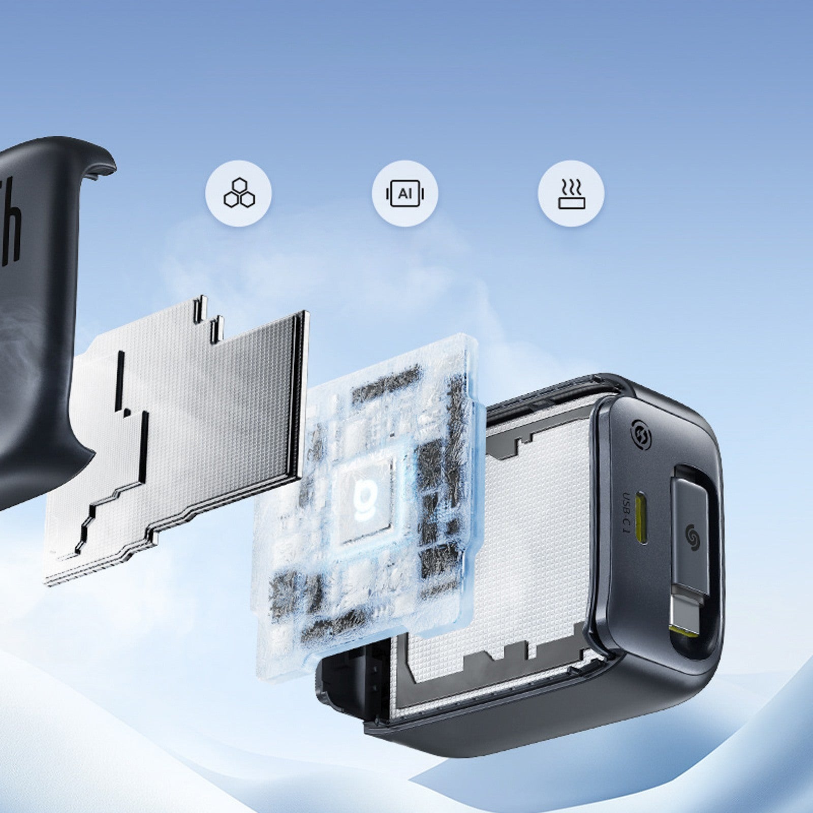 Power Supply Enclosures – USB-C wall charger with retractable USB-C - Carlat