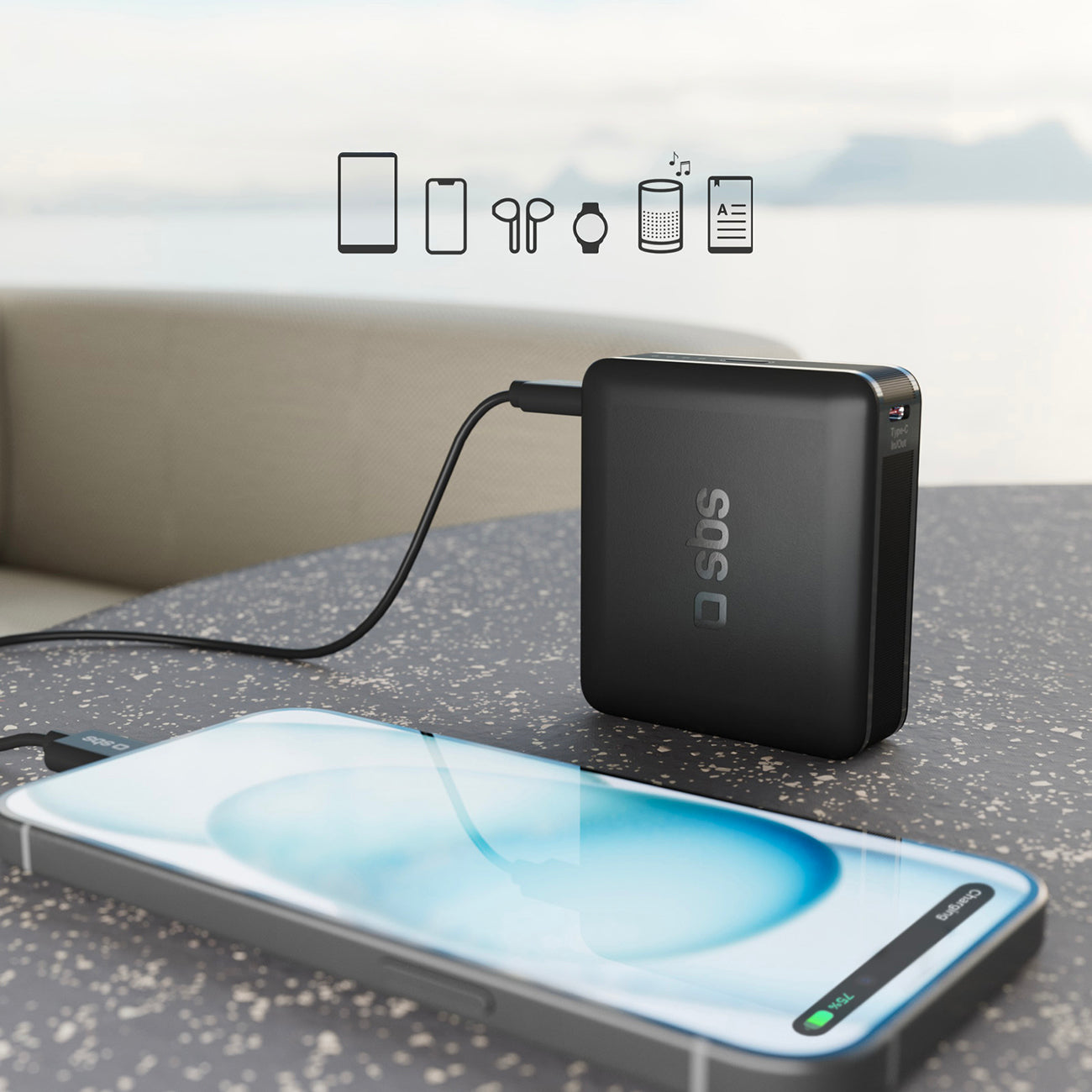 Powerbank 10000 mAh Power Delivery - black - Carlat