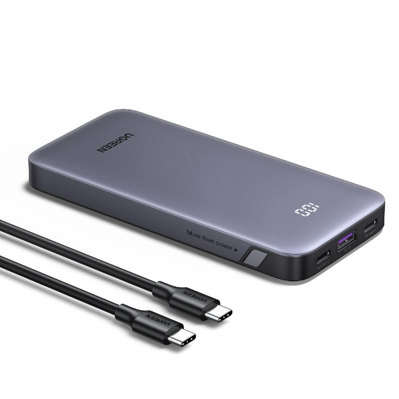 Powerbank 10000mAh USB-A USB-C Nexode 30W - gray - Carlat