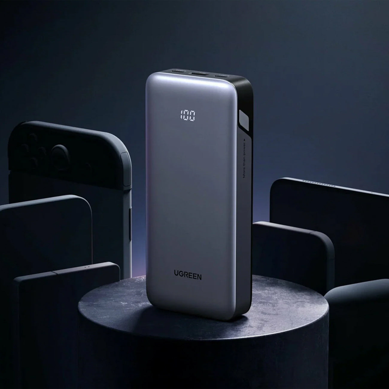 Powerbank 10000mAh USB-A USB-C Nexode 30W - gray - Carlat