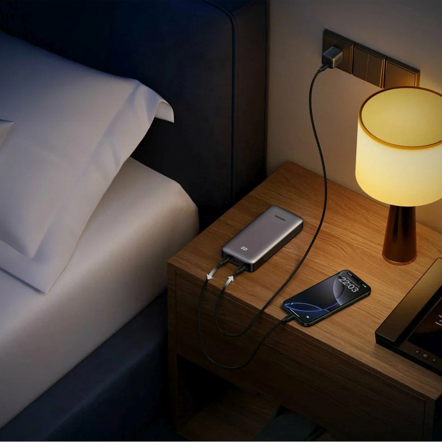 Powerbank 10000mAh USB-A USB-C Nexode 30W - gray - Carlat