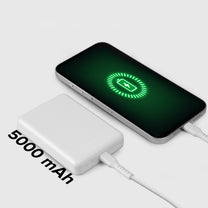 Powerbank 5000 mAh USB-C compatible with MagSafe - white - Carlat