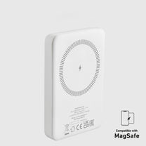 Powerbank 5000 mAh USB-C compatible with MagSafe - white - Carlat
