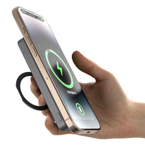 Powerbank K28 10000mAh with MagSafe with metal housing and PD stand 22.5W - gray - Carlat