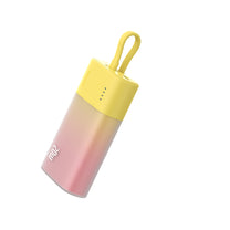 Powerbank Popsicle 5200mAh 20W with Lightning cable 60W/20V/3A/30cm - yellow-pink - Carlat
