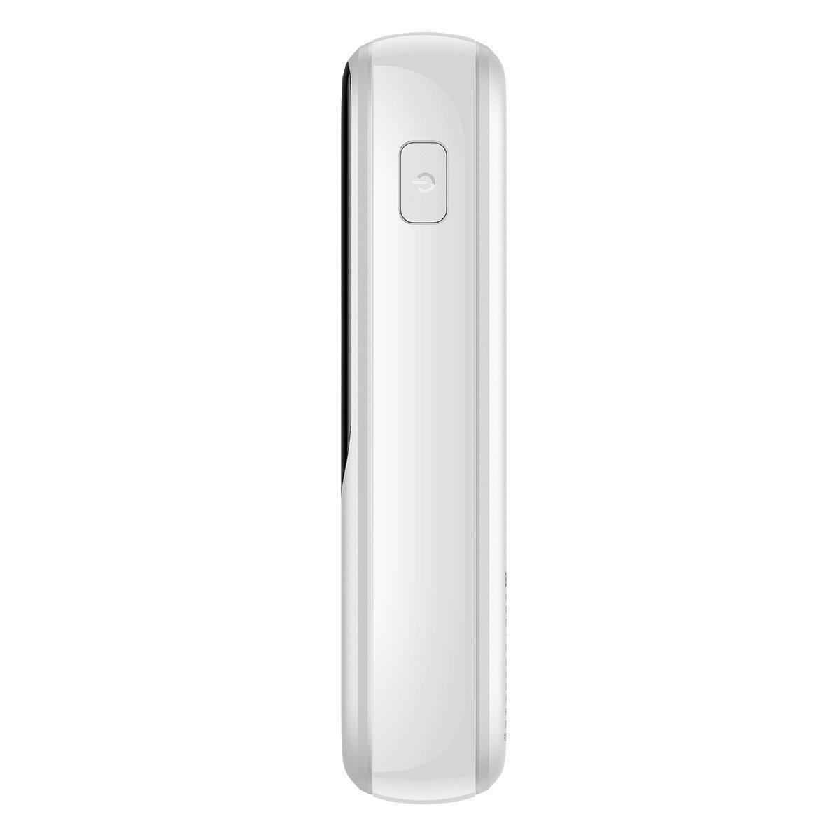 Powerbank with high-speed charging 10000mAh 22.5W QC-PD-SCP-FCP USB-C cable white - Carlat