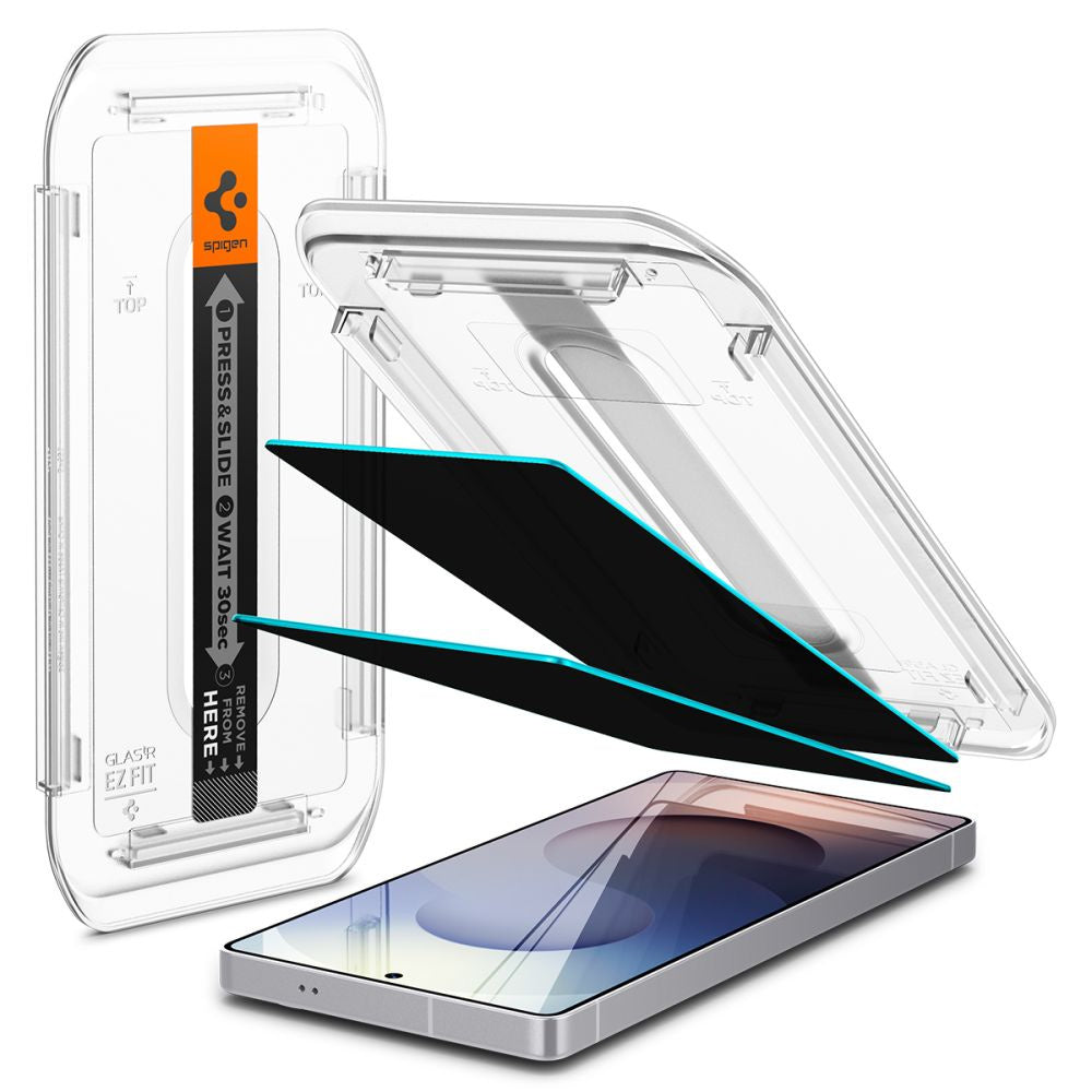 Privacy glass with applicator for Samsung Galaxy S25 Ultra Glas.TR Ez Fit Privacy - 2 pcs. - Carlat