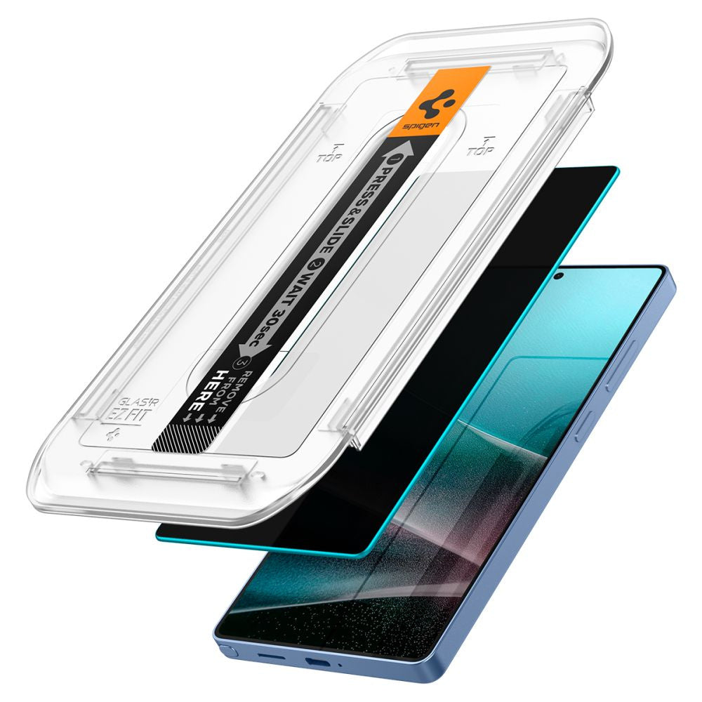 Privacy glass with applicator for Samsung Galaxy S25 Ultra Glas.TR Ez Fit Privacy - 2 pcs. - Carlat