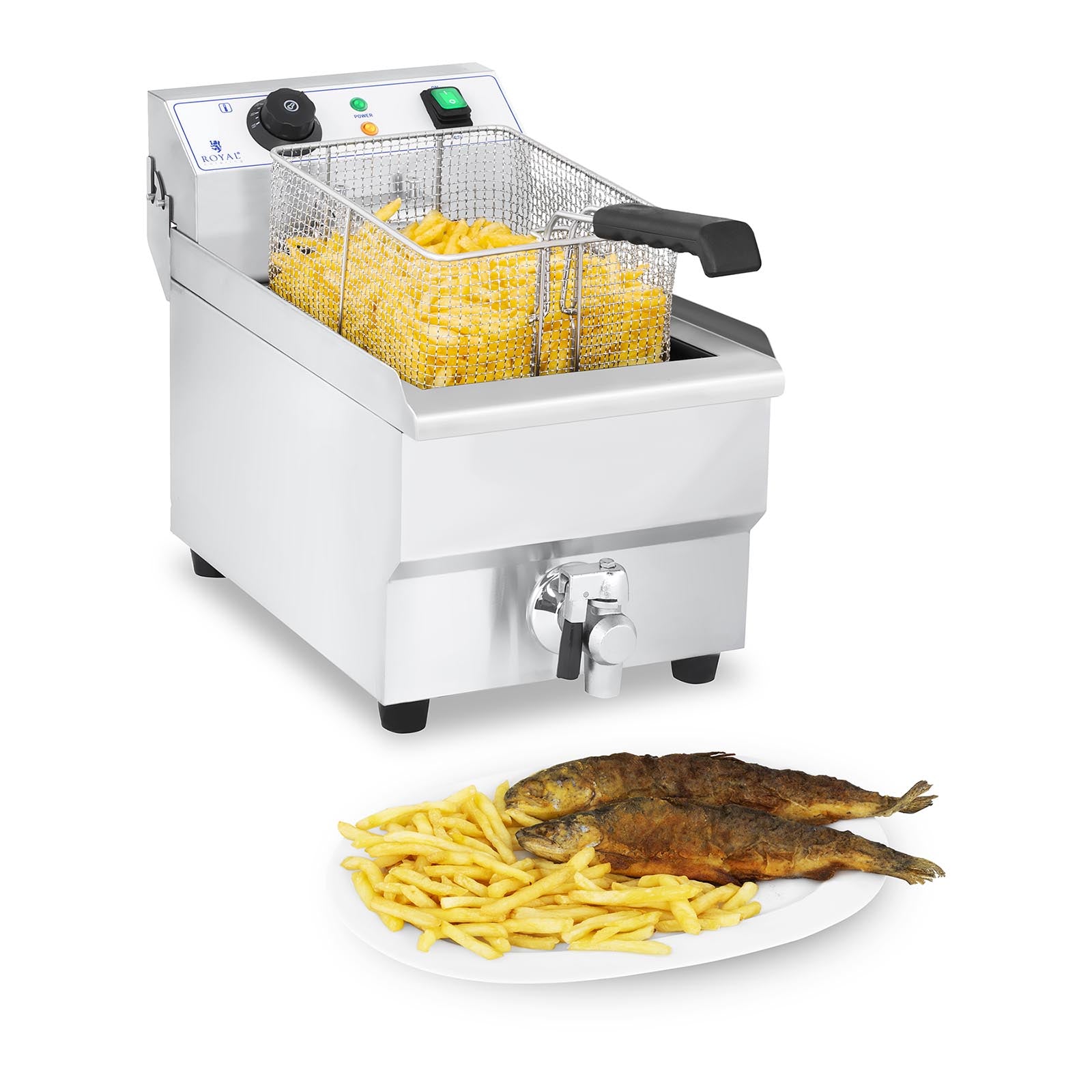 Professional fryer with 230V 10L tap - Carlat