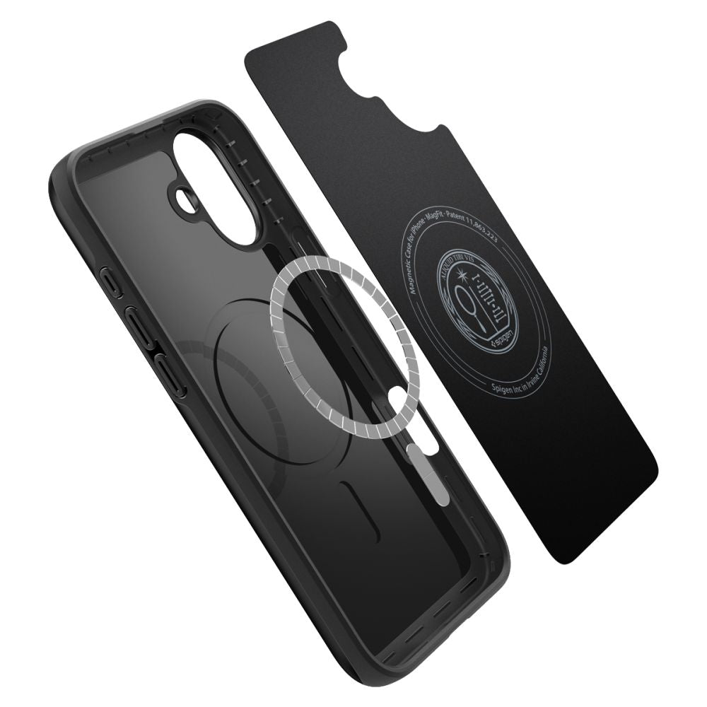 Protective case for iPhone 16 Plus Thin Fit MagSafe - black - Carlat