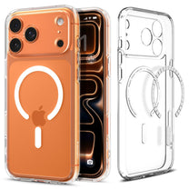 Protective case for iPhone 17 Pro Ultra Hybrid MagSafe - transparent and white - Carlat