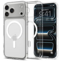 Protective case for iPhone 17 Pro Ultra Hybrid MagSafe - transparent and white - Carlat