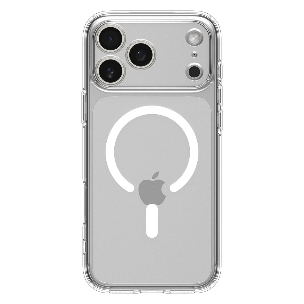 Protective case for iPhone 17 Pro Ultra Hybrid MagSafe - transparent and white - Carlat