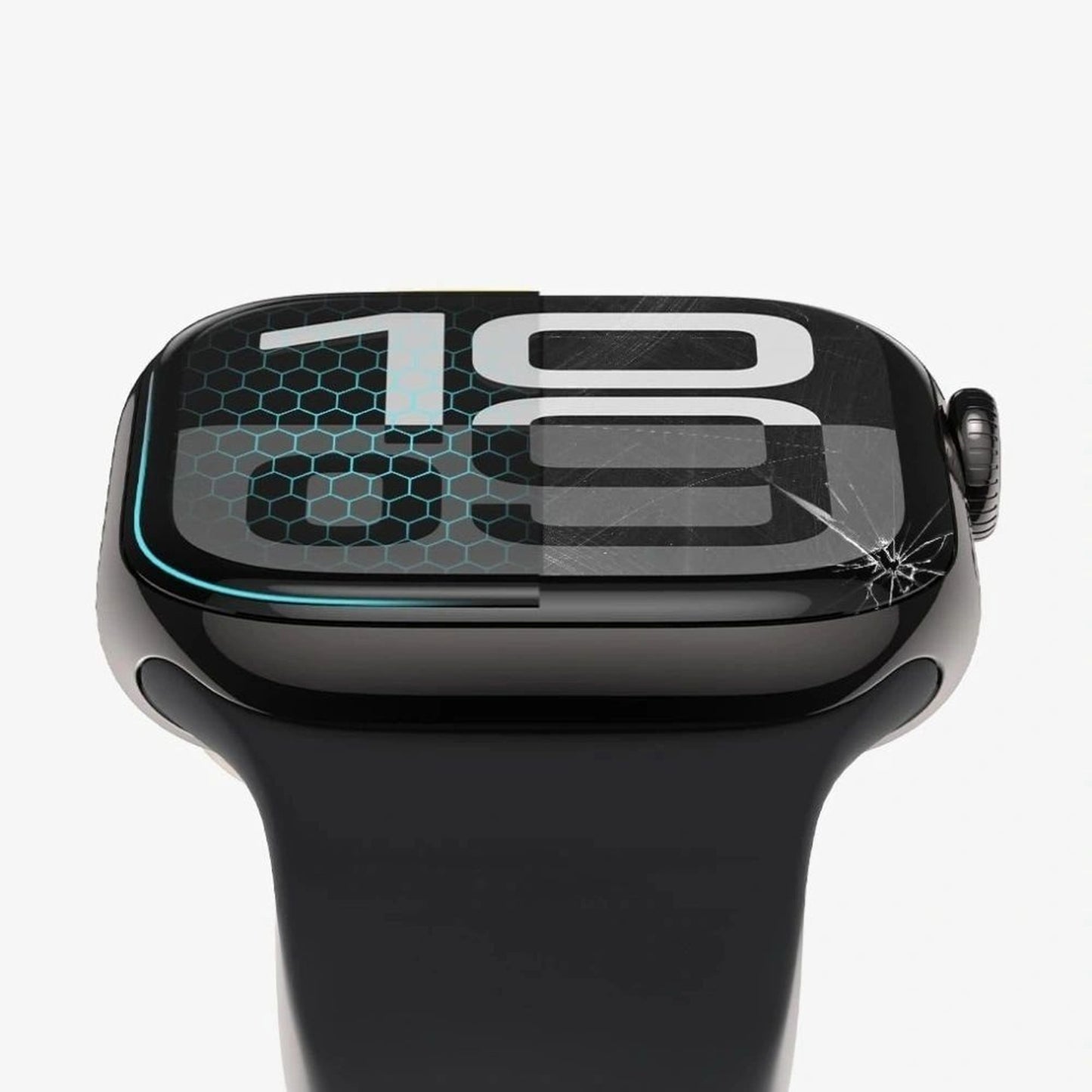 Protective glass for Apple Watch 40 mm black Glass Flex+ - 2 pcs. - Carlat