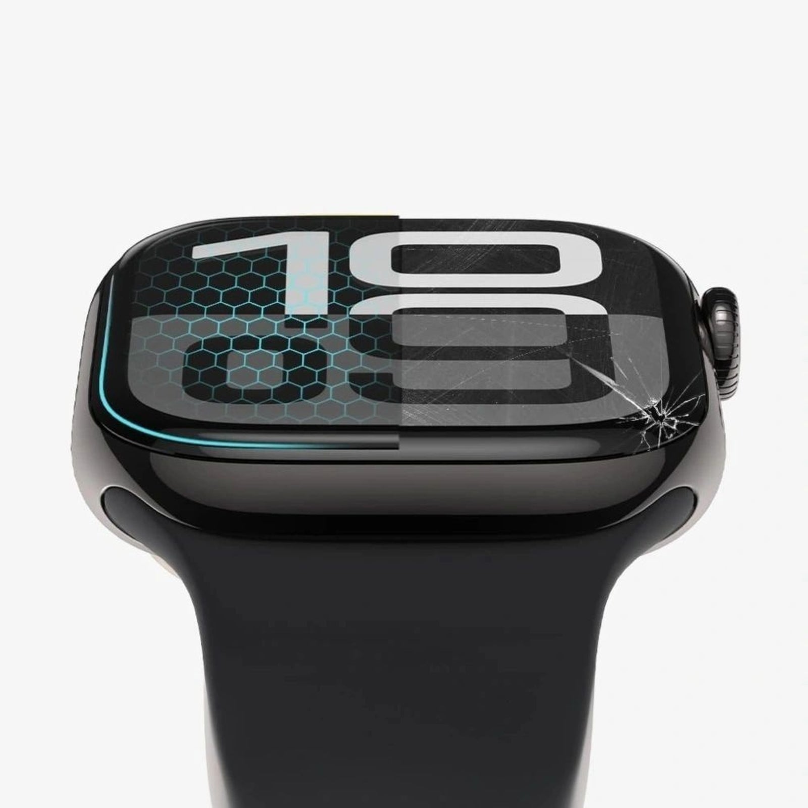 Protective glass for Apple Watch 40 mm black Glass Flex+ - 2 pcs. - Carlat
