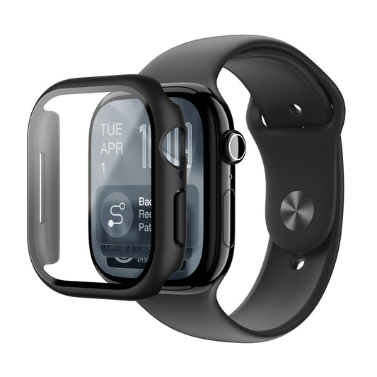 Protective glass with case for Apple Watch Series 11 46 mm Radix - black - Carlat
