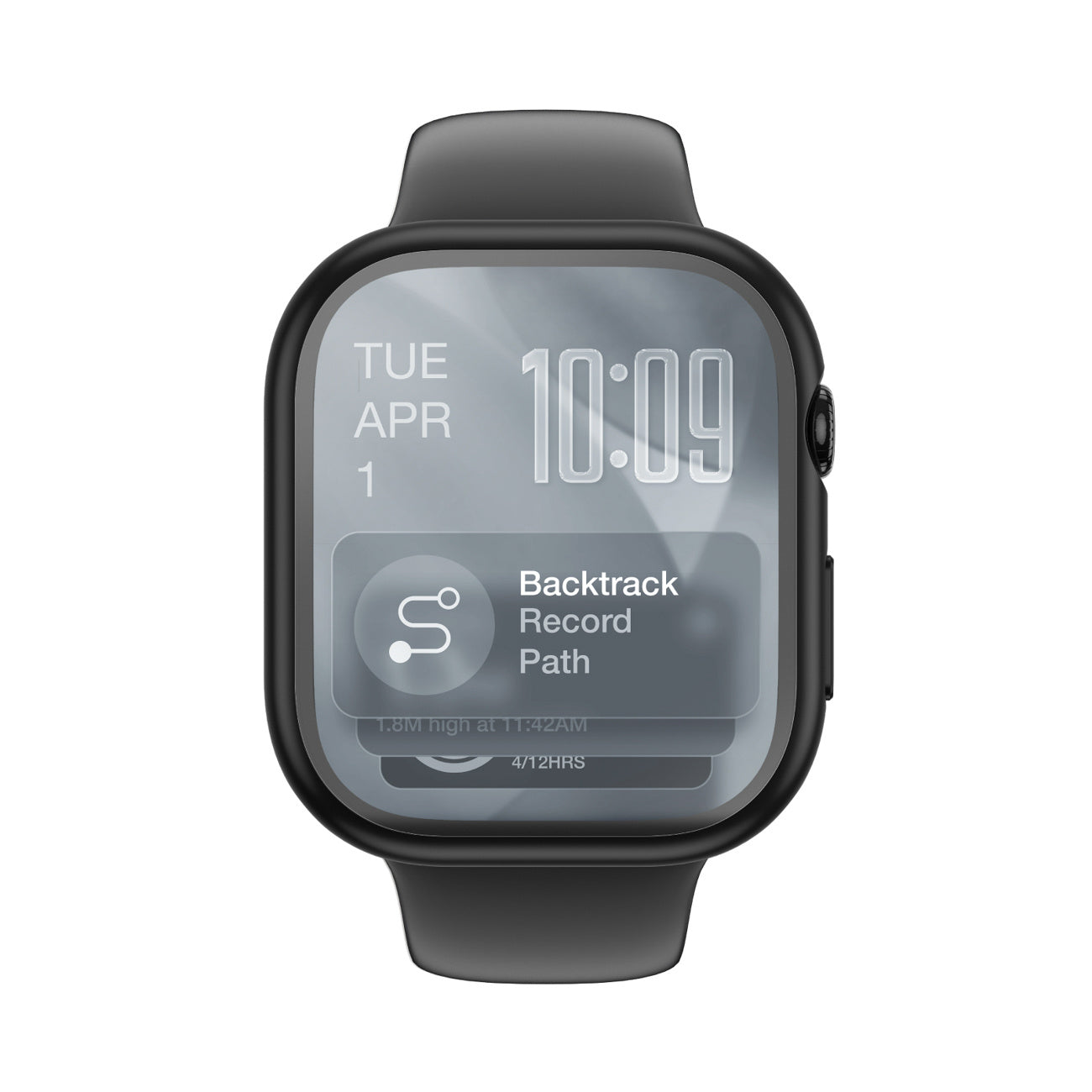 Protective glass with case for Apple Watch Series 11 46 mm Radix - black - Carlat