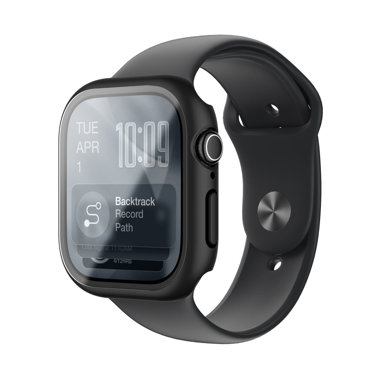 Protective glass with case for Apple Watch Series 11 46 mm Radix - black - Carlat