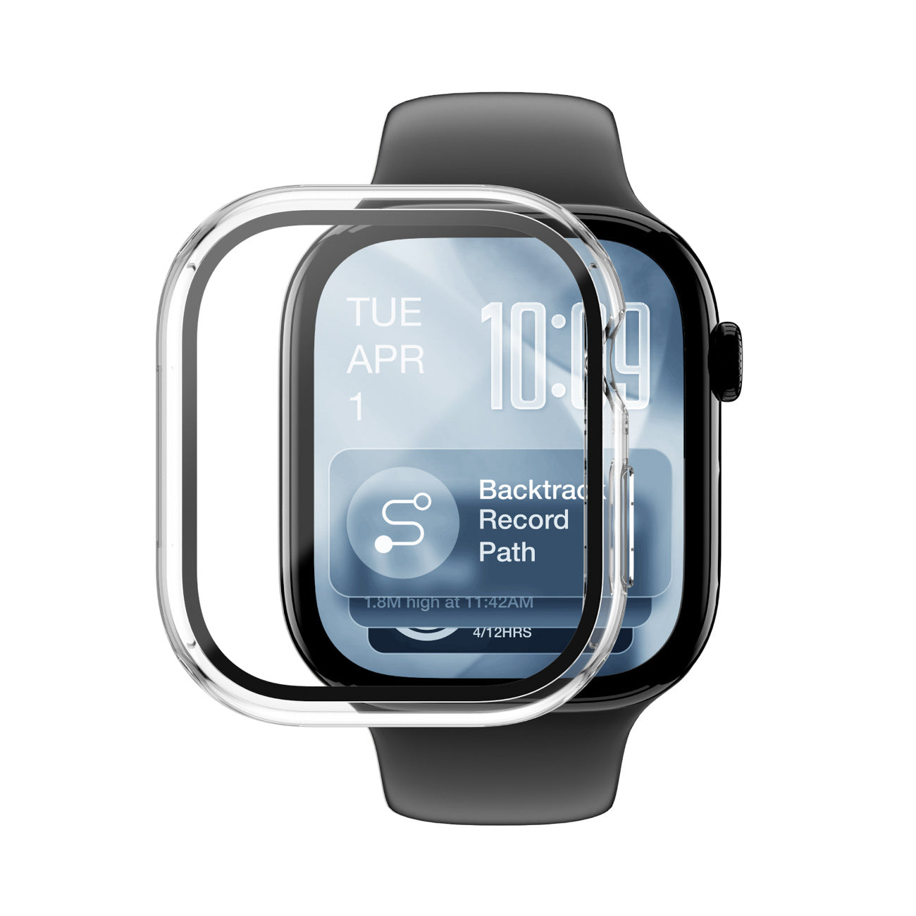 Protective glass with case for Apple Watch Series 11 46 mm Radix - transparent - Carlat