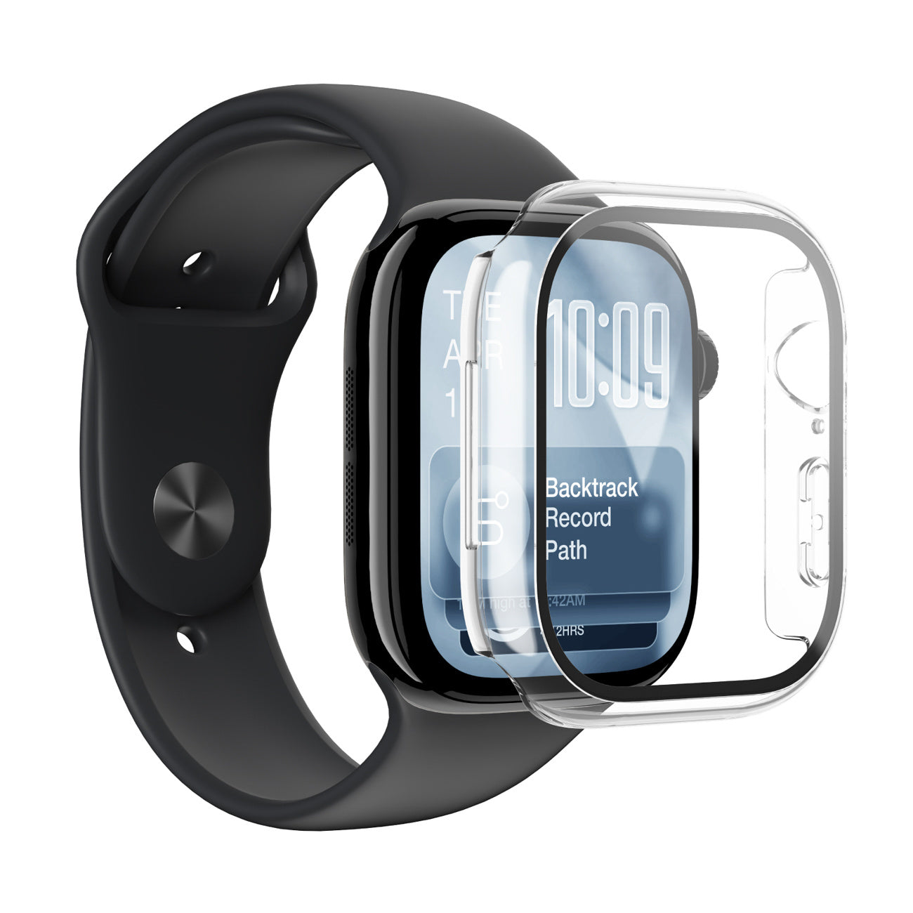 Protective glass with case for Apple Watch Series 11 46 mm Radix - transparent - Carlat
