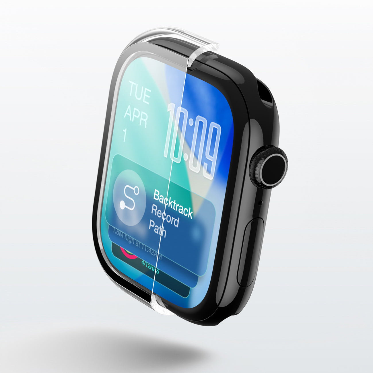 Protective glass with case for Apple Watch Series 11 46 mm Radix - transparent - Carlat