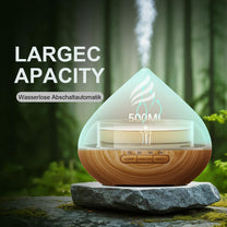 PureMist Aroma Diffuser 500 ml for Essential Oils: Ultrasonic Humidifier Bedroom with Remote Control - Air Freshener with 14-Colour LED and 4 Timers - Carlat