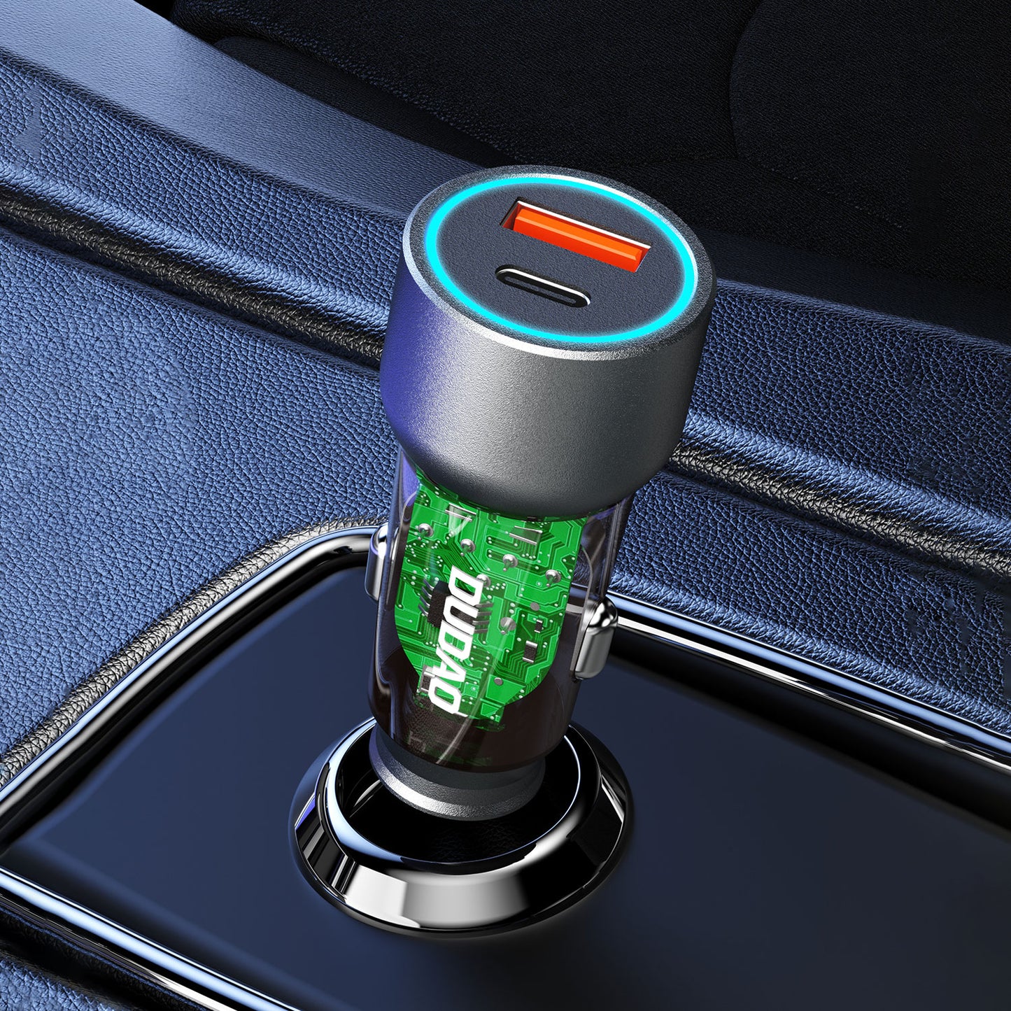 R4T 30W USB-A USB-C car charger - gray - Carlat