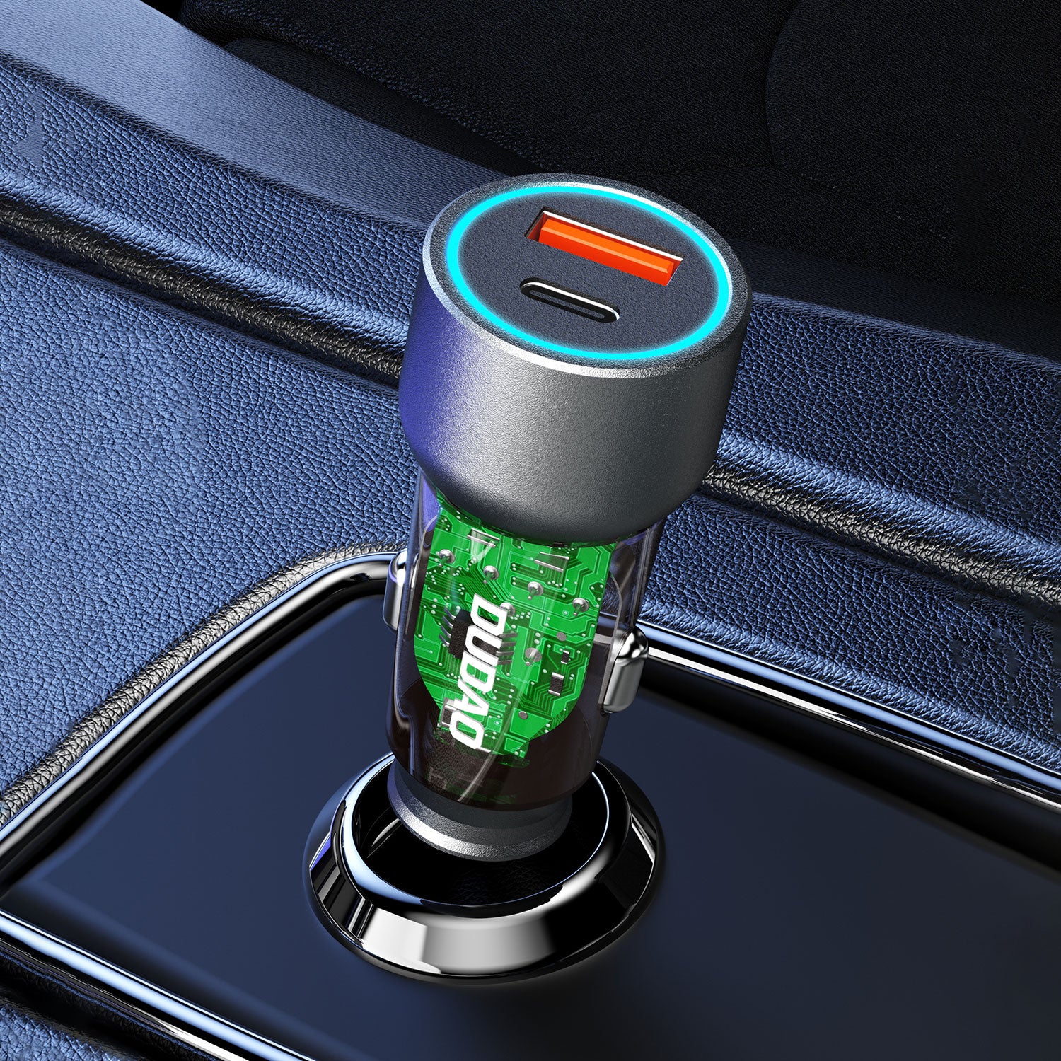 R4T 30W USB-A USB-C car charger - gray - Carlat